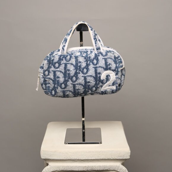 Y2K CHRISTIAN DIOR Terry Cloth Trotter Boston Bag - Picture 3 of 15